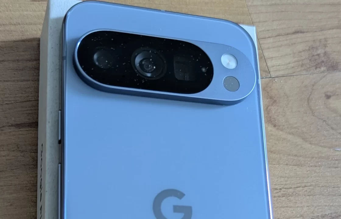 The back of a Google Pixel 10 Pro, showing its camera bar